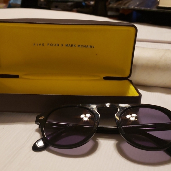 Accessories - Five Four x Mark McNairy Black Sunglasses